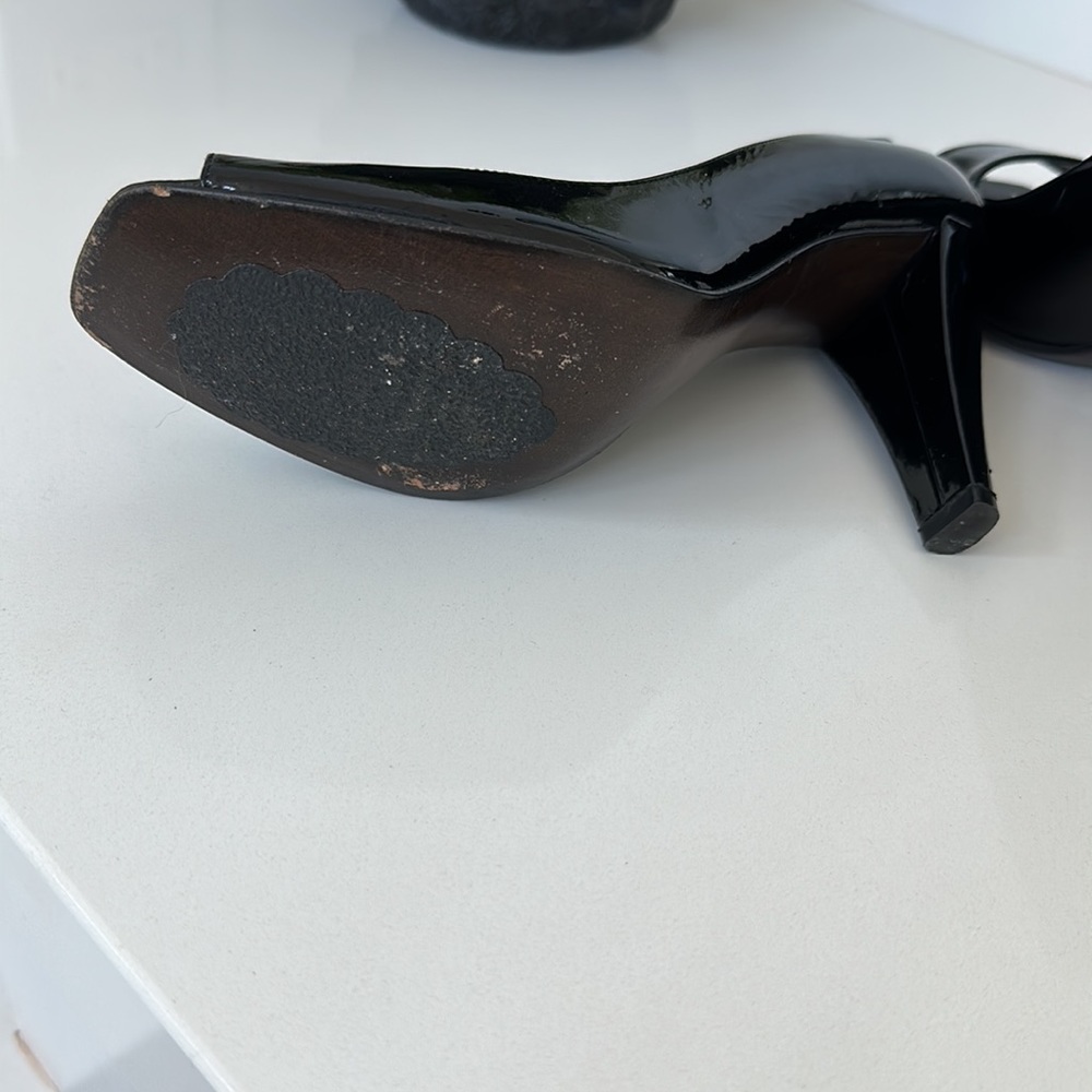 Stuart Weitzman Open Toe Pump. - image 3